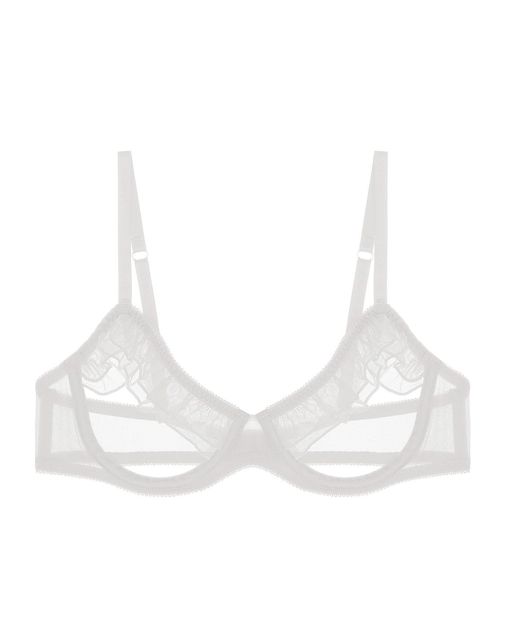 Journelle White Odette Open Cup Bra Blanc
