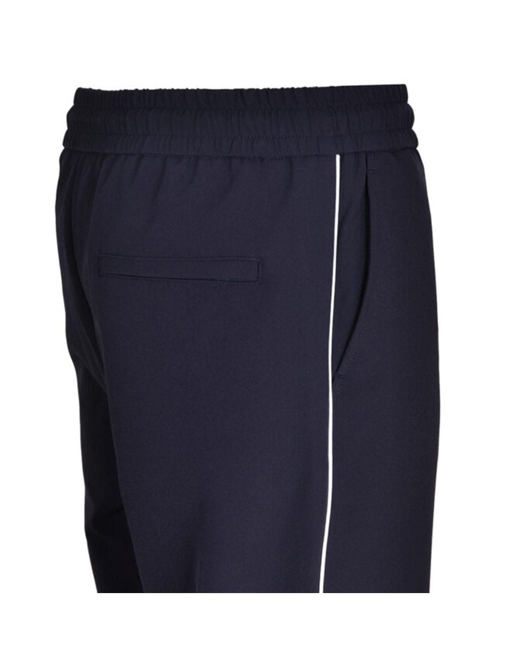 DAVID WEJ Blue Ashford Loose Fit Side Stripe Trouser – for men
