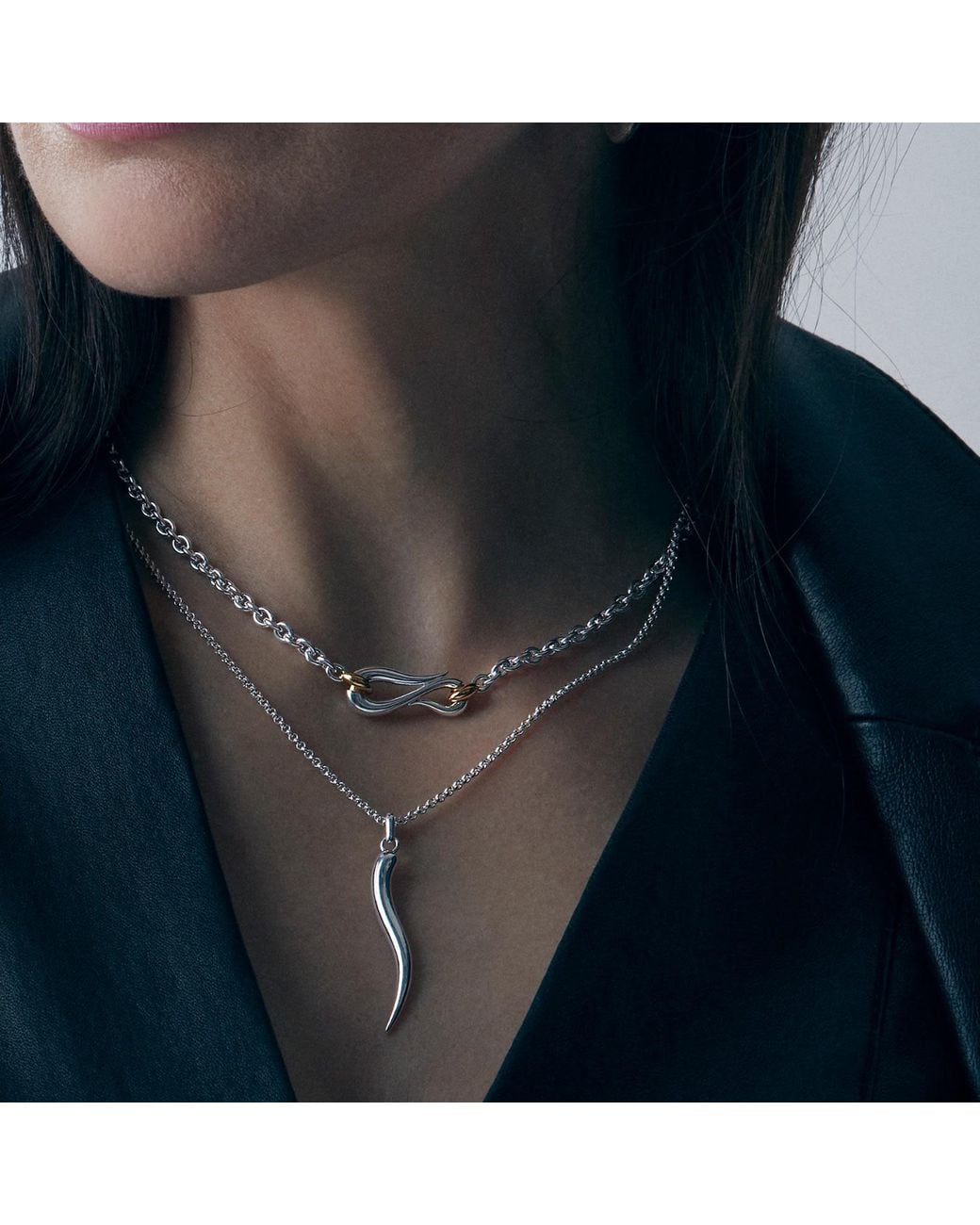 Dinny Hall Metallic Toro Lasso Necklace