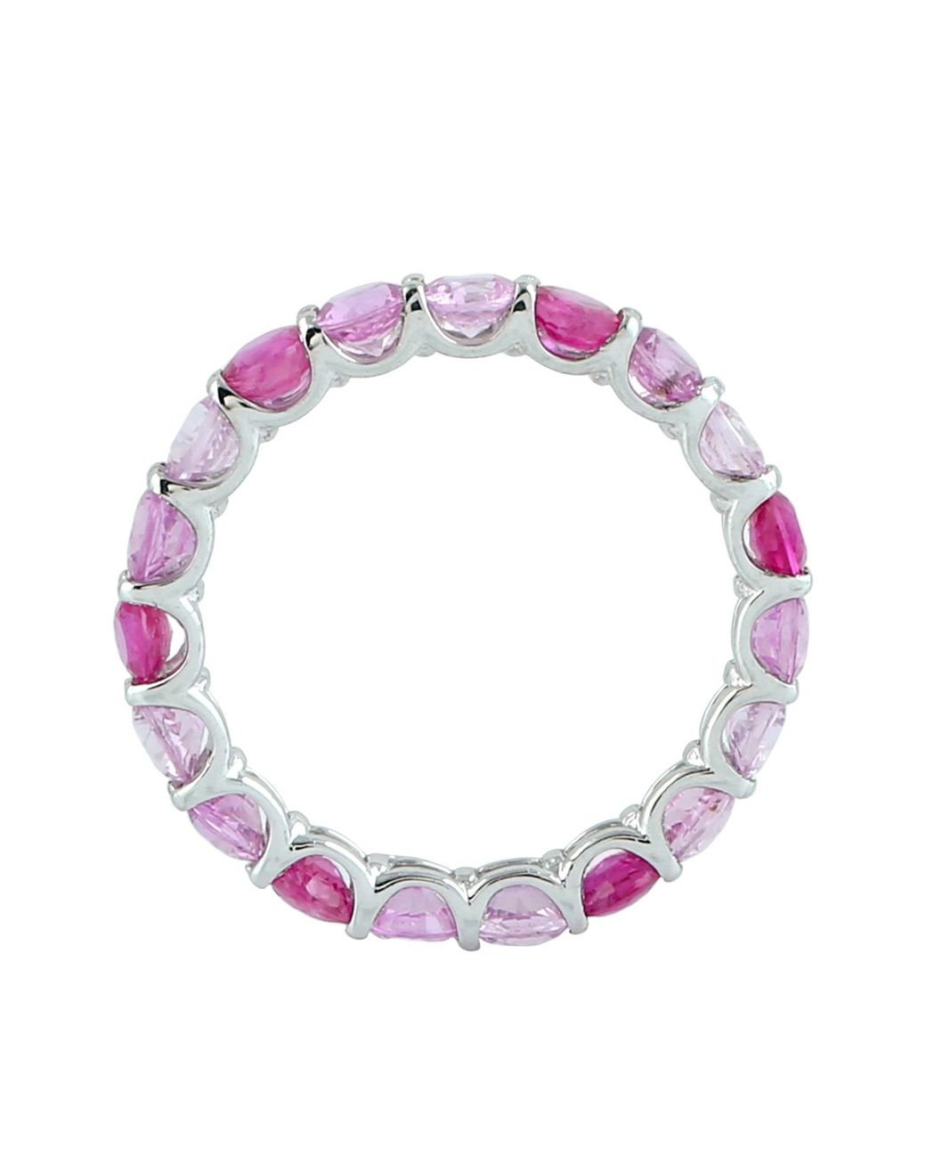 Artisan Purple 14K Ombre Sapphire Eternity Band Ring