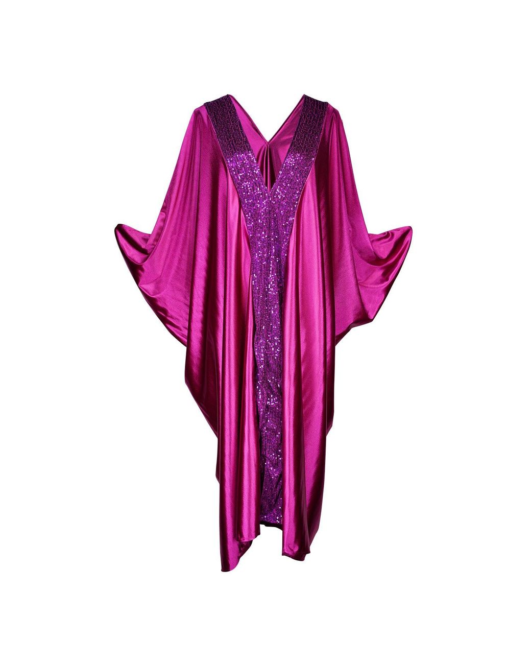 Fuchsia Sequin Caftan Kaftan Dress – Jennafer Grace