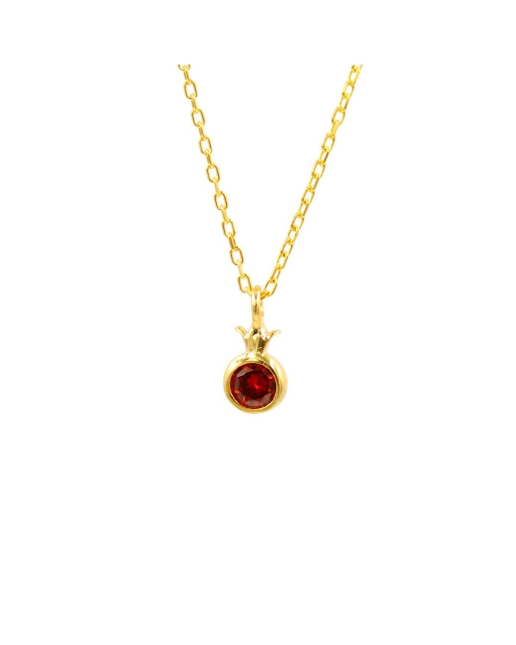 1610Istanbul Metallic Harem Garnet Necklace