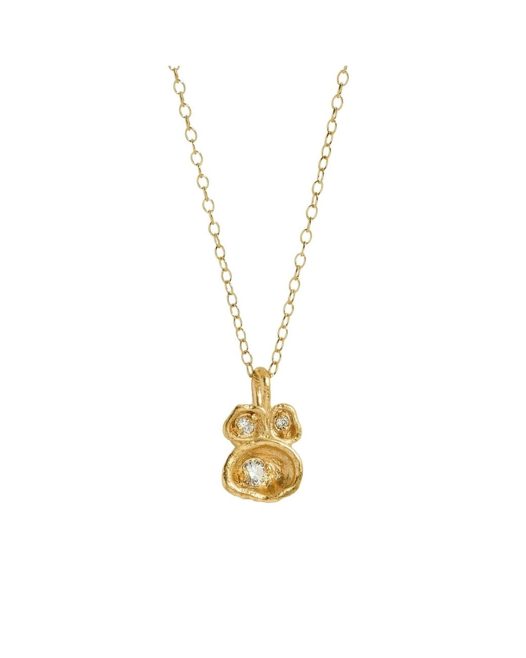 Claire Hill Designs Metallic Topaz Lichen Pendant Necklace