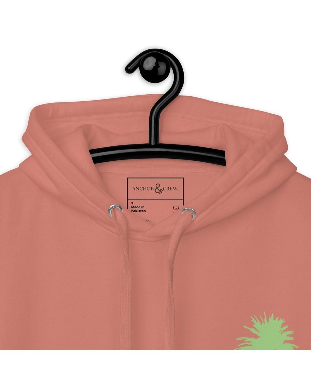 Anchor and Crew Pink Cocktail Las Vegas Landmark Cotton Blend Hoodie