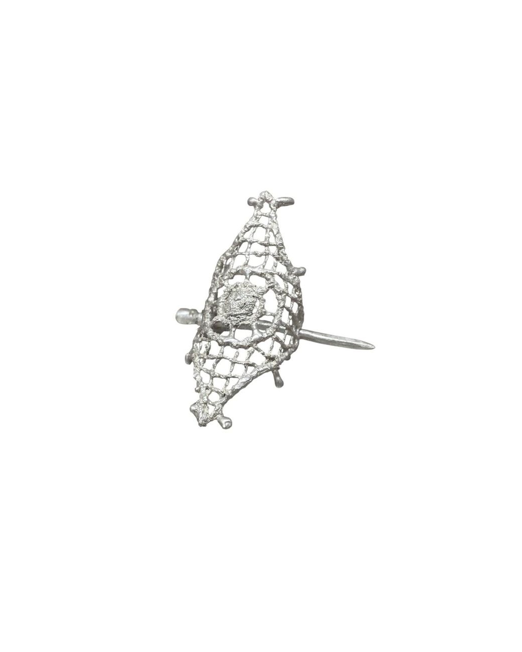 Raxada White Enchanted Rhombus Cord End