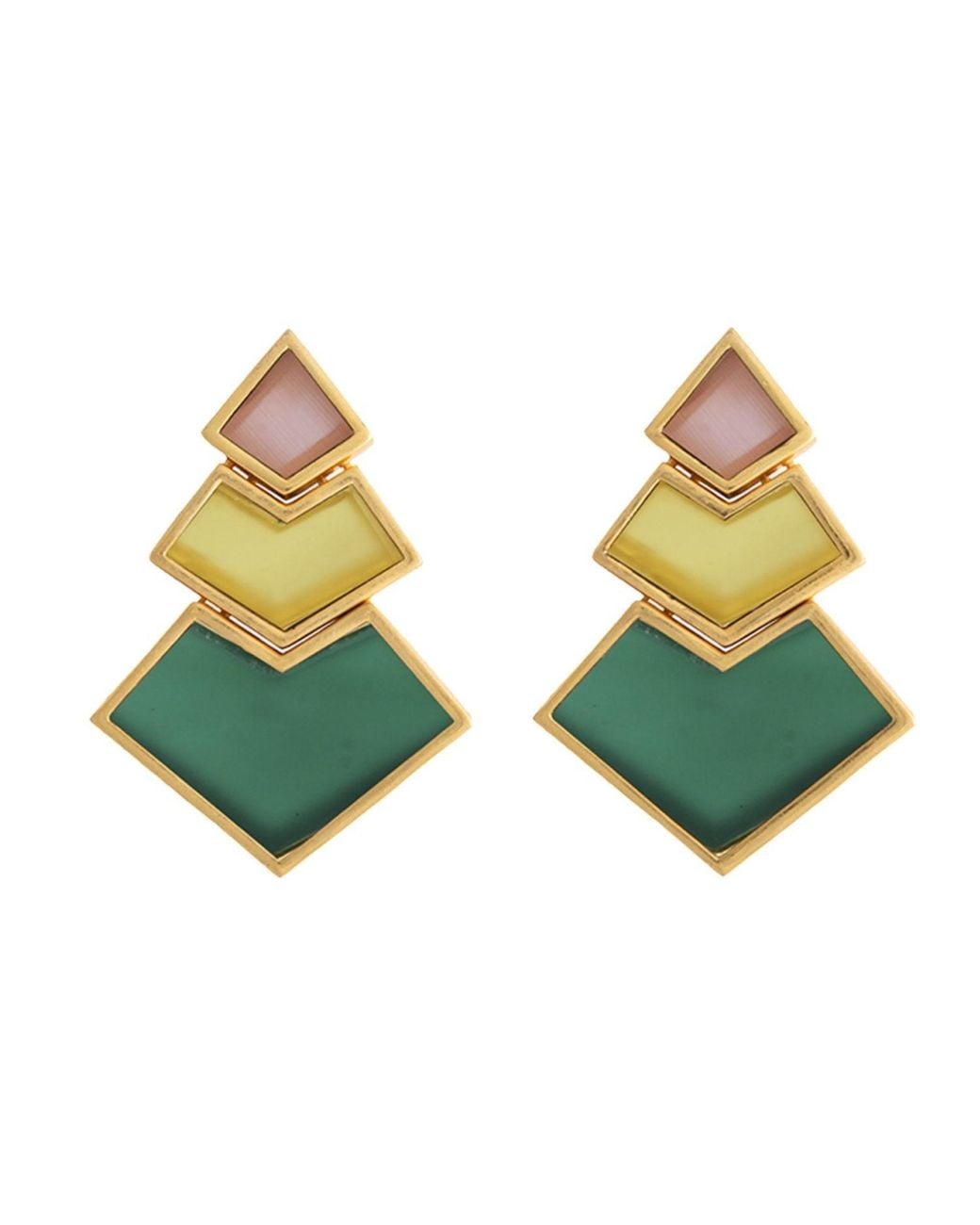 Lavani Jewels Multicolor Nefertiti Earrings
