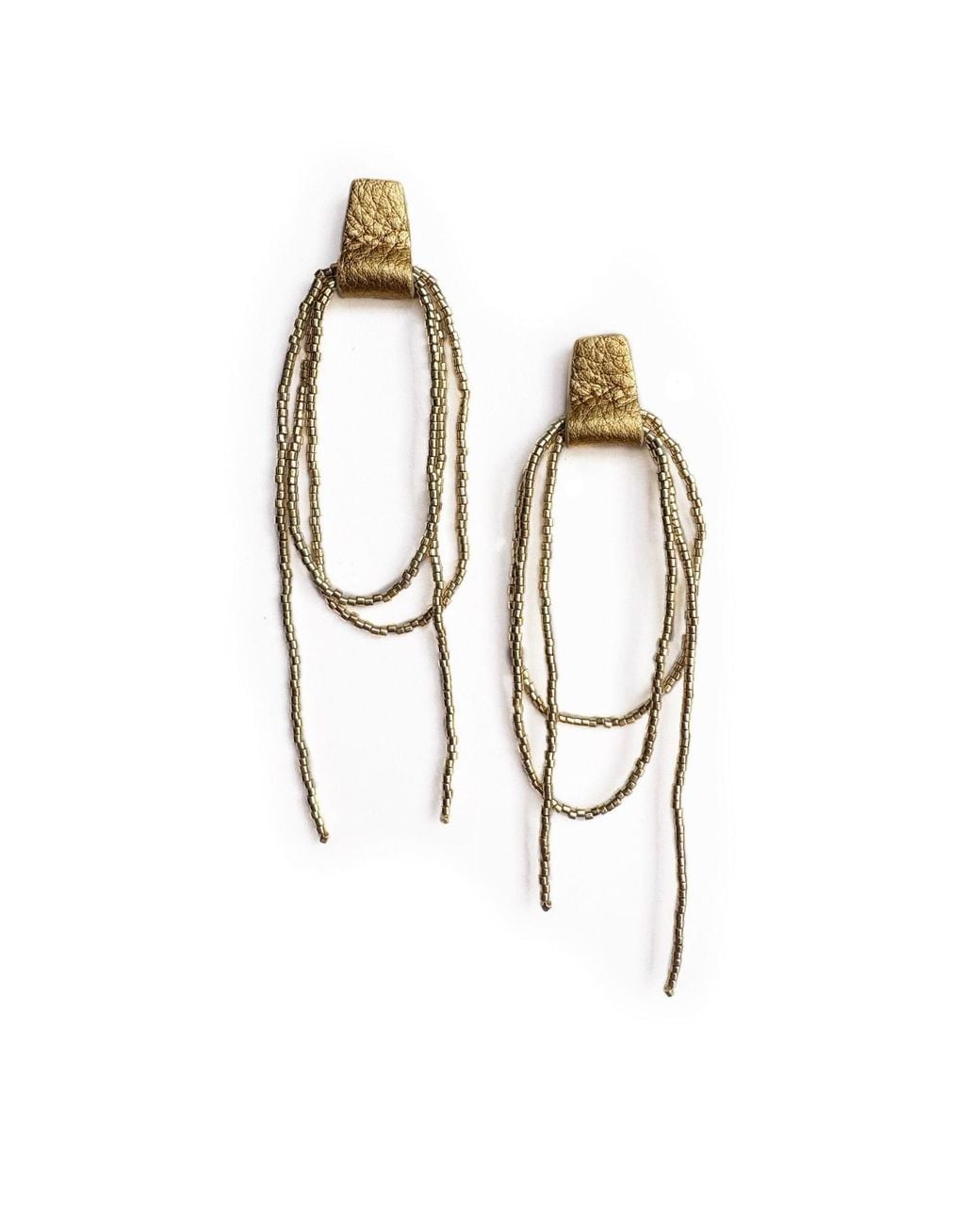 WAIWAI Metallic Bliss Beaded Dangle Earrings