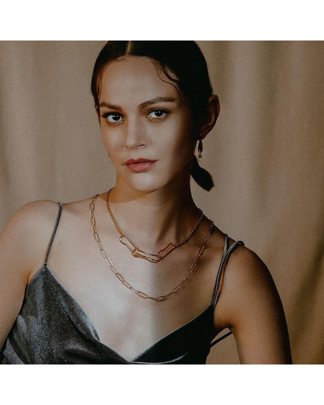 Lait & Lune Metallic Volute Necklace