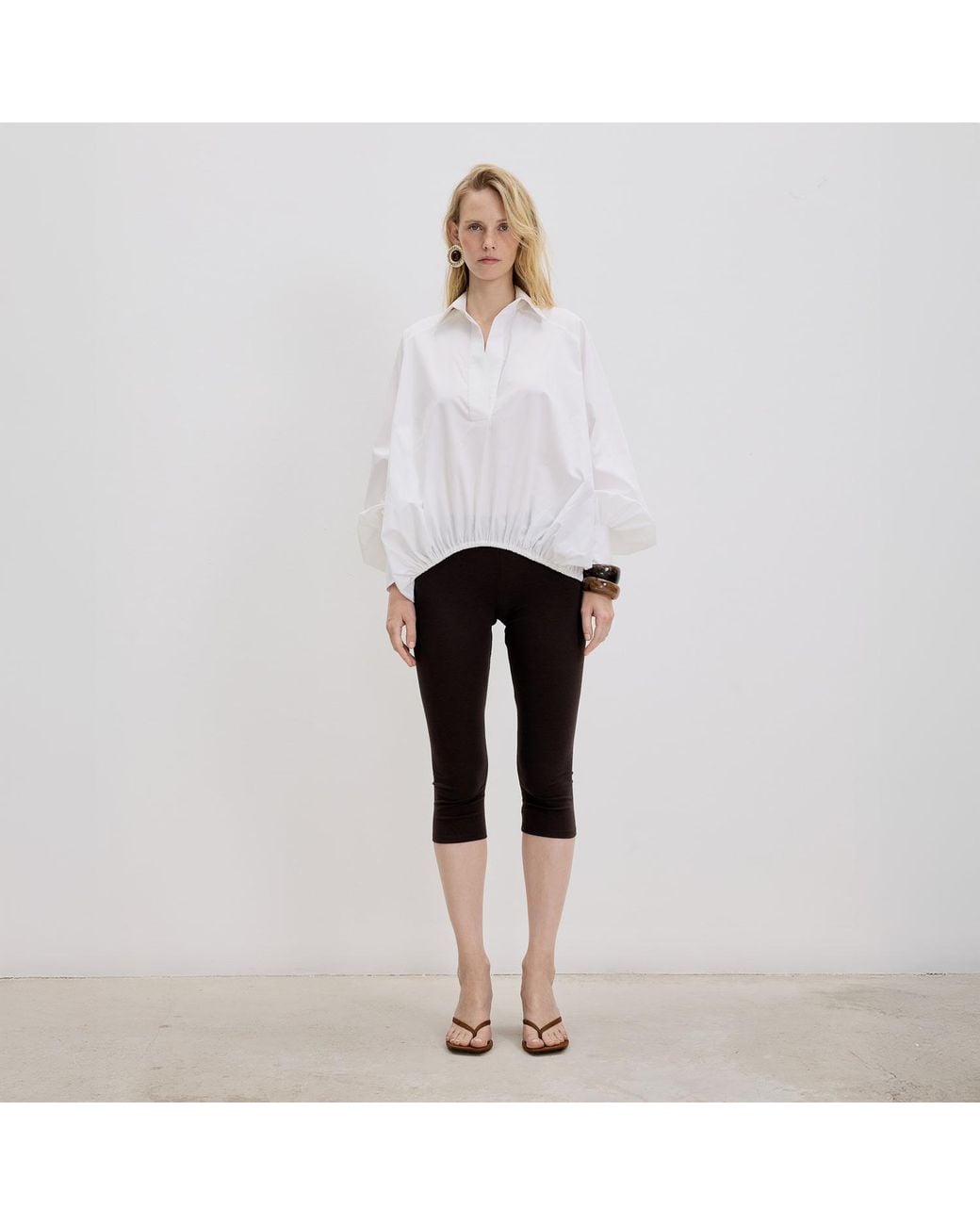 Herfetch White Oversize Basic Shirt