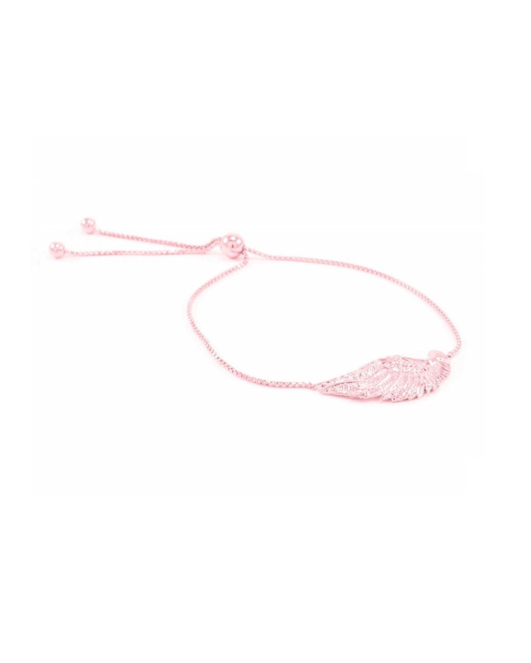 Seven Saints Metallic Angel Wing Bolo Friendship Bracelet, Over Sterling