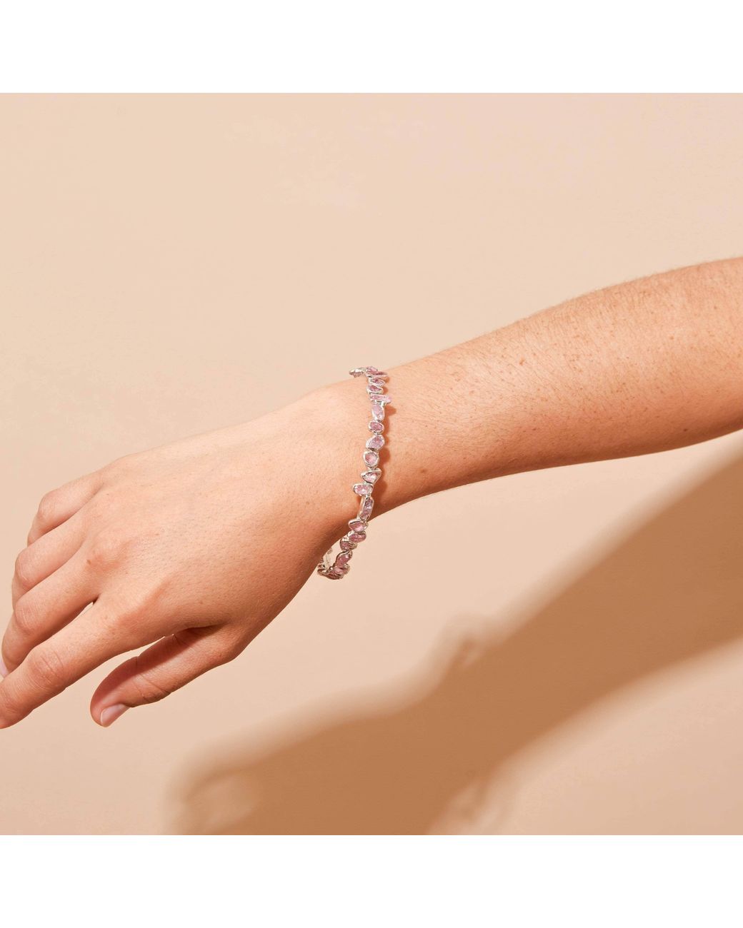German Kabirski Metallic Aten Bangle With Spinel
