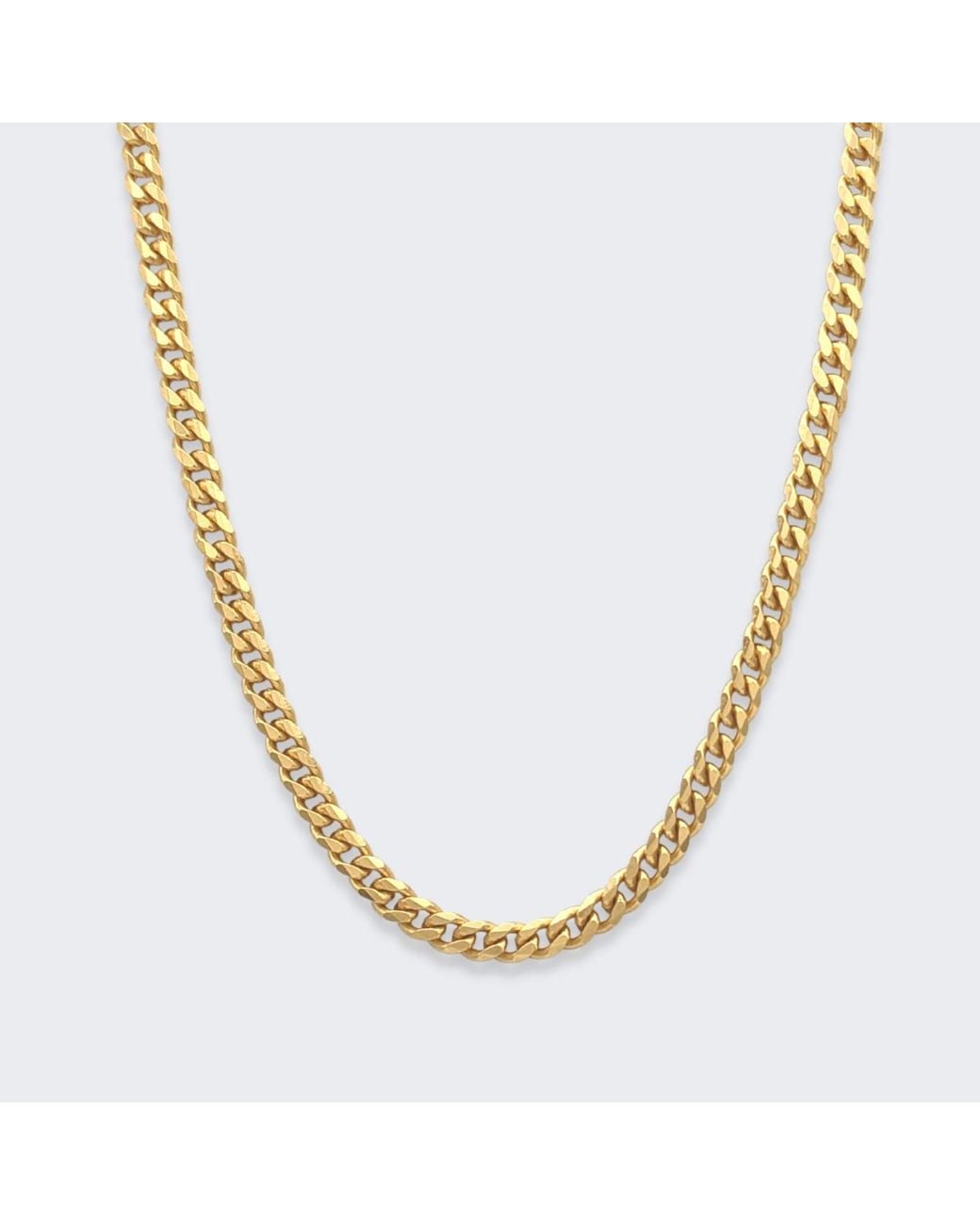 Frenvyrn Metallic Mars 18K Vermeil Cuban Chain Necklace With Dog Bone for men