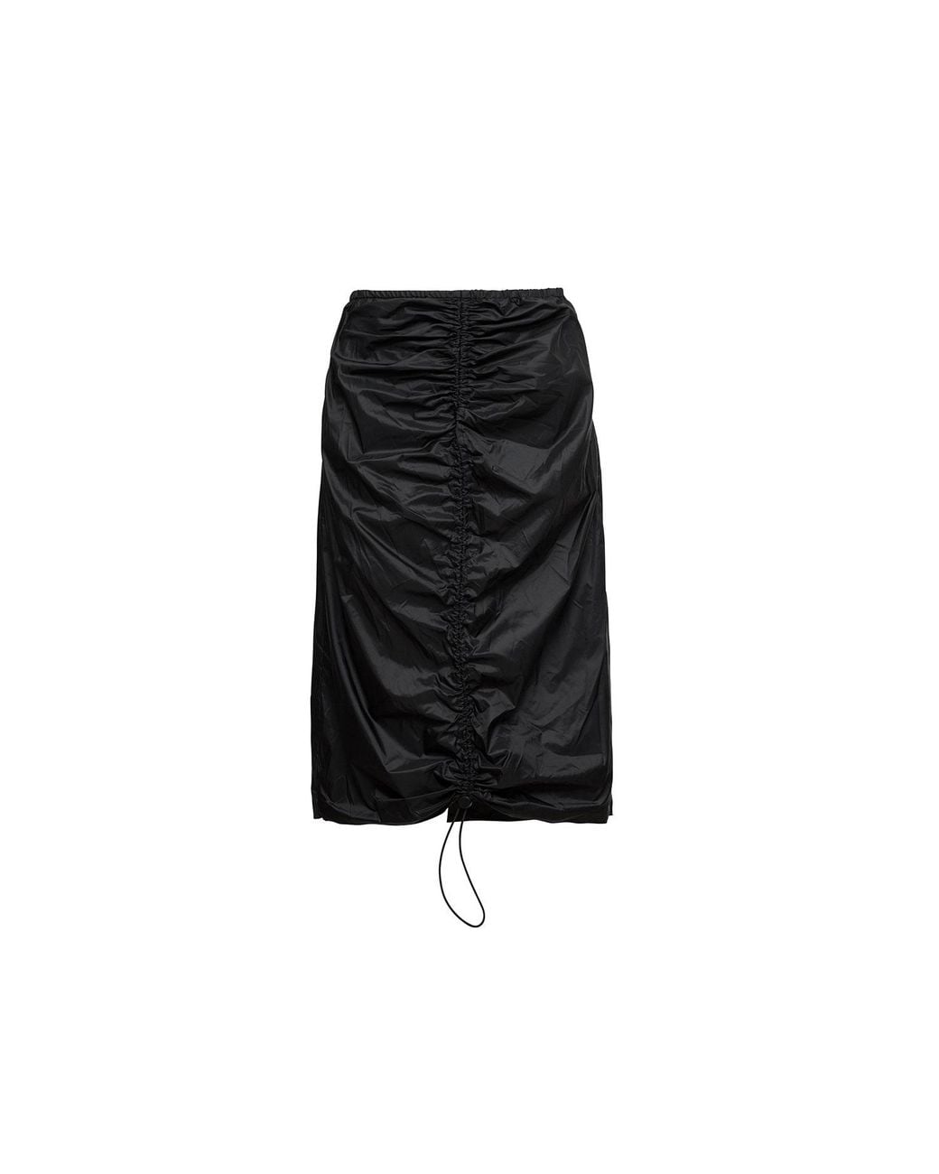 Audrey Vallens Black All-Gen Skirt With Gather Front