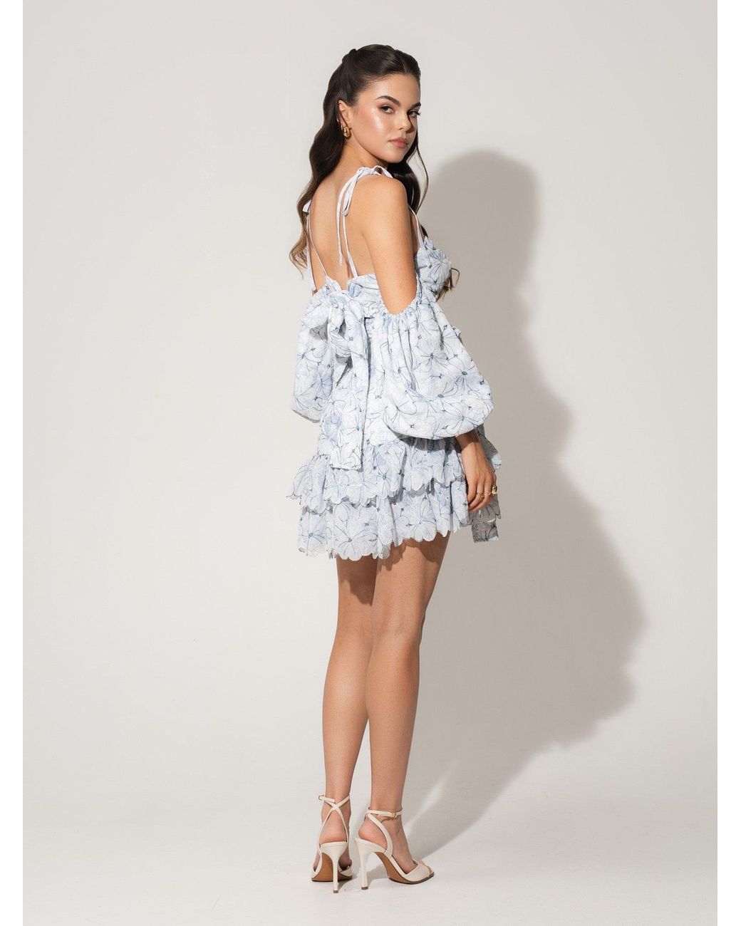 Tia Dorraine White High-Waist Mini Skirt