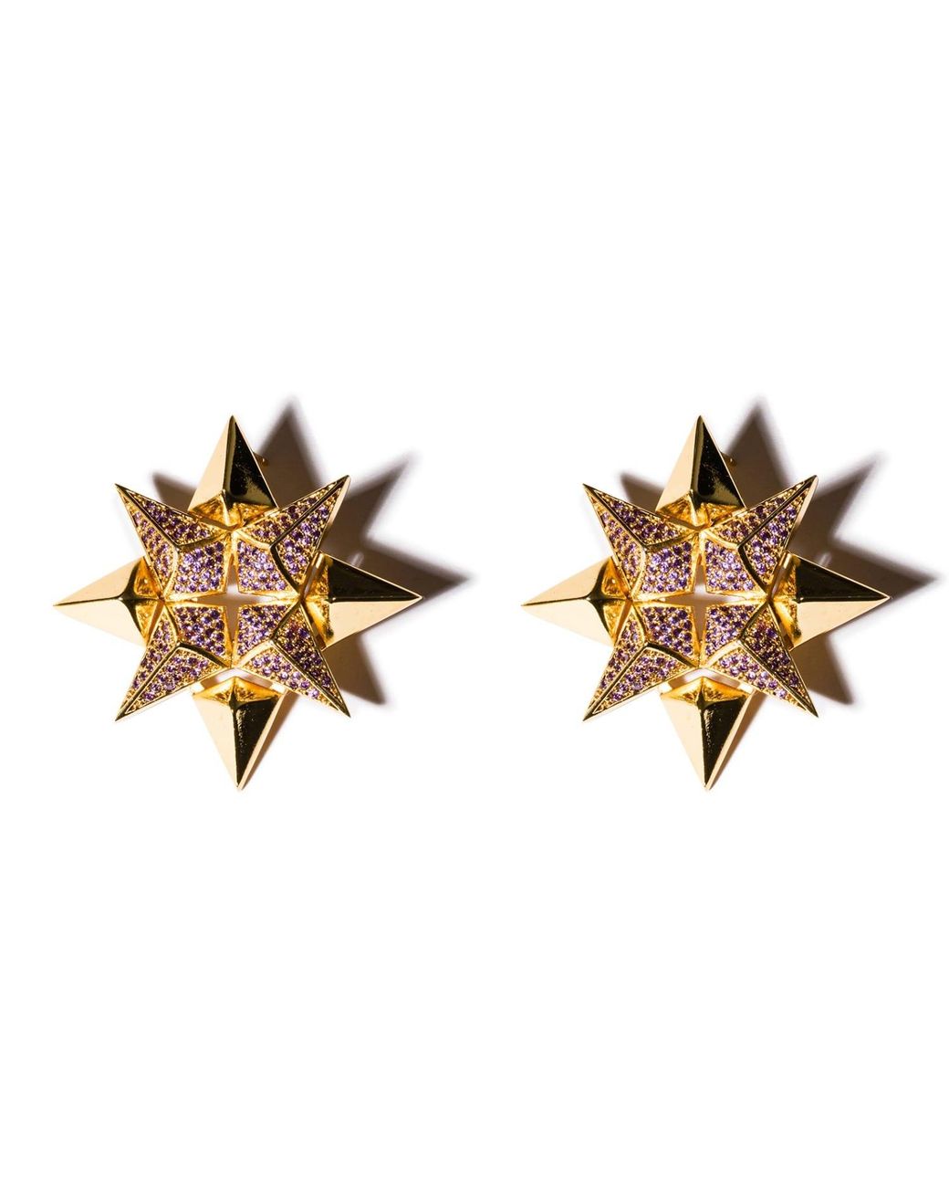 Kybele Studio Metallic Starburst Earrings