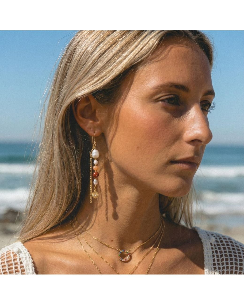 With Love Darling Metallic Innovation Pearl Earring