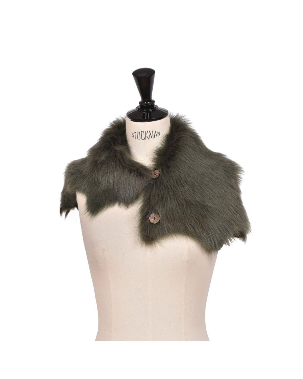Owen Barry Green Sheepskin Shrug Scarf Ailsa Wrap