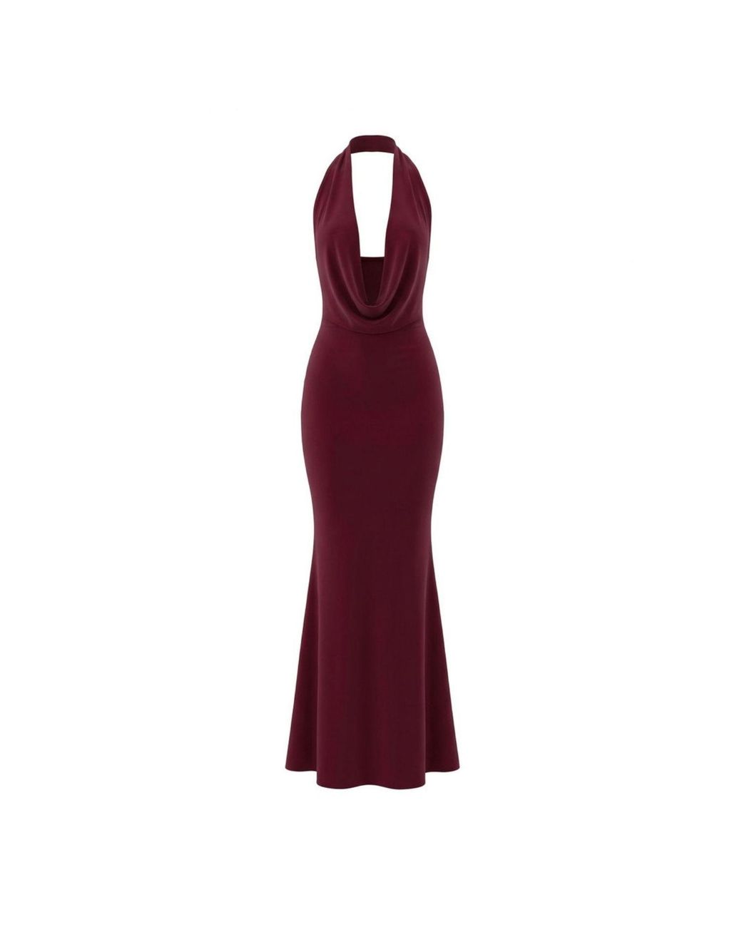 Alia Studio Red Frisson Maxi Dress