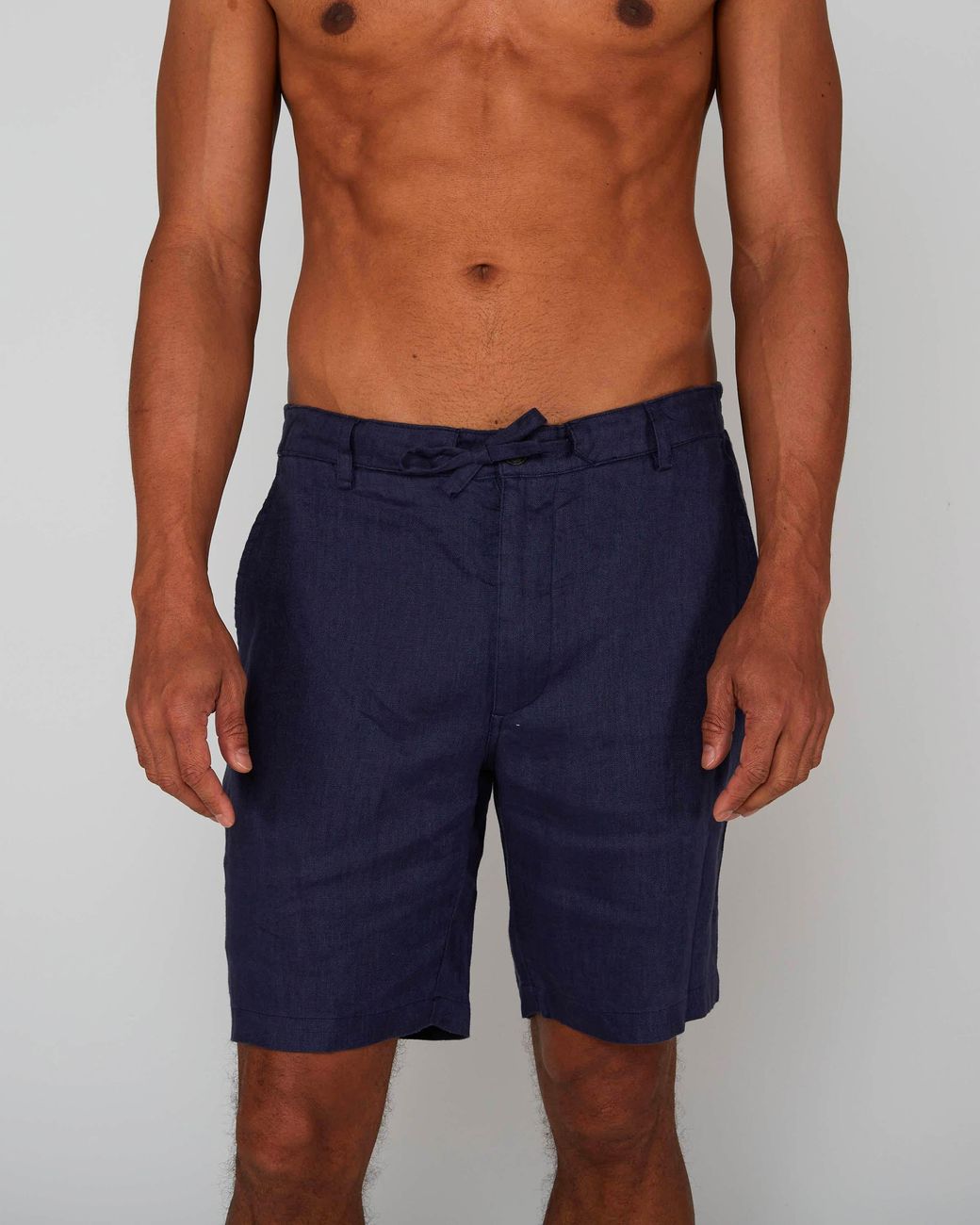 Lords of Harlech Blue Devonshire Linen Short for men