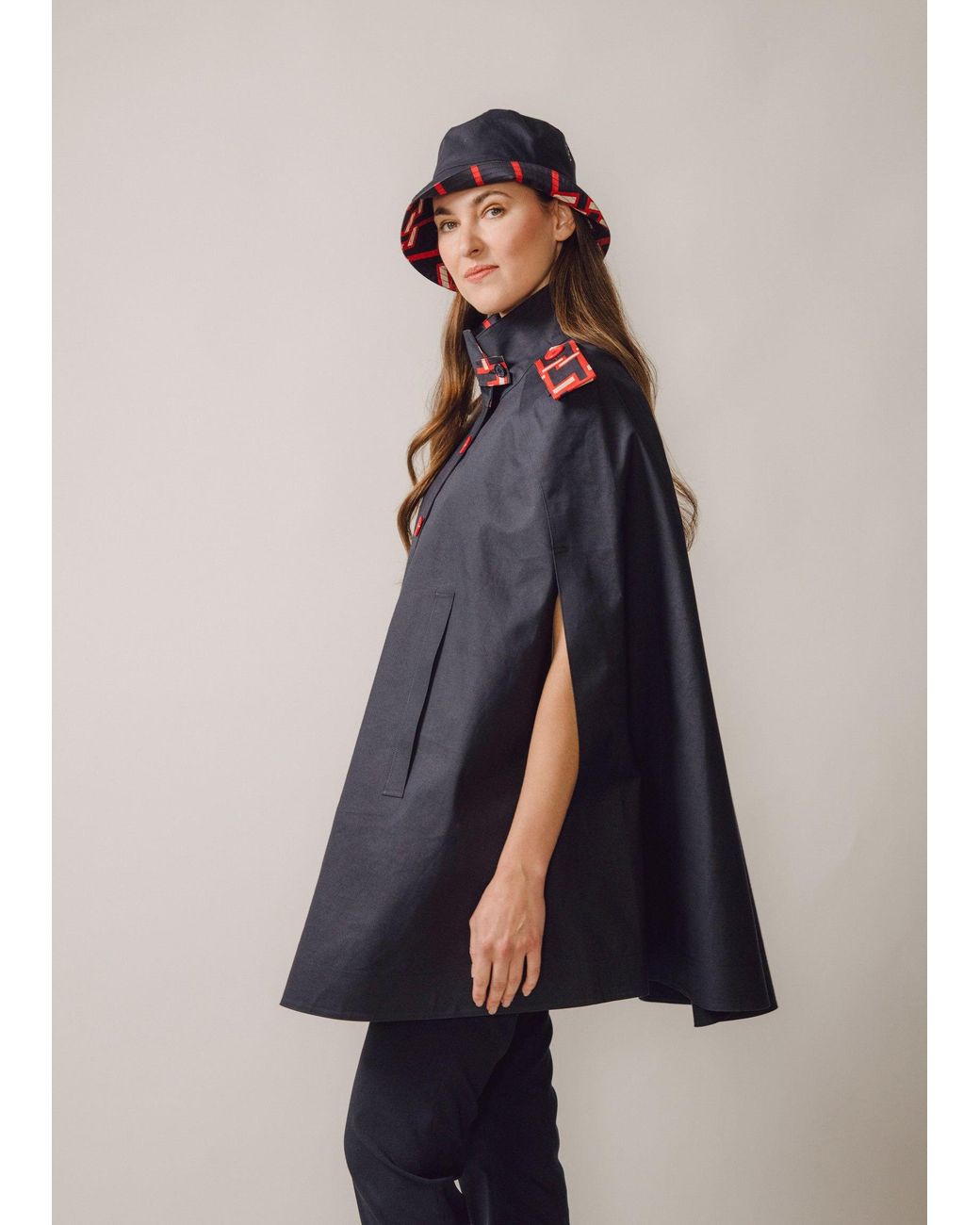 BEIRA Blue Nadia Waterproof Cape And Silk