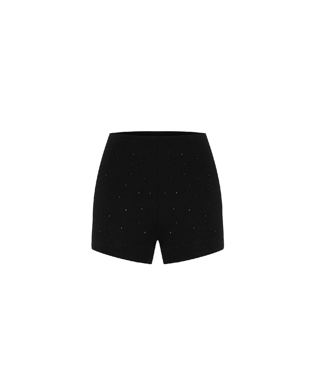 Khéla the Label Black Stop Staring Crystal Embellished Mini Shorts