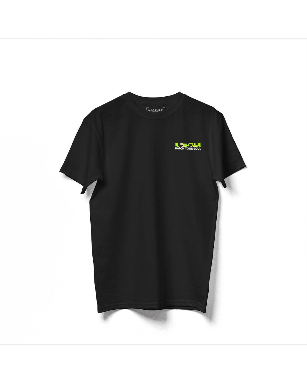 Kapture Black Hatch Your Soul Printed Tee for men