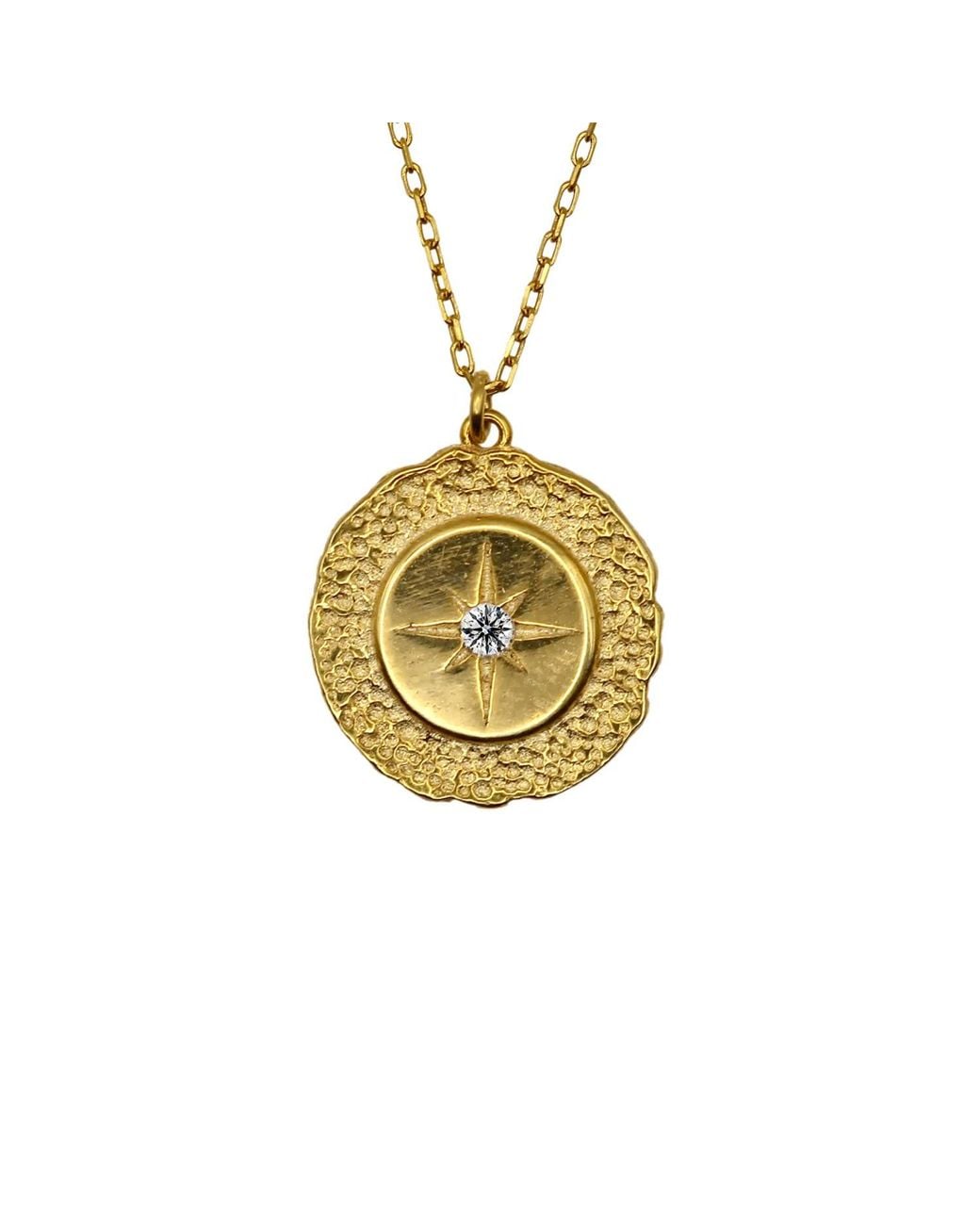 VicStoneNYC Fine Jewelry Metallic With Natural Diamond North Star Necklace
