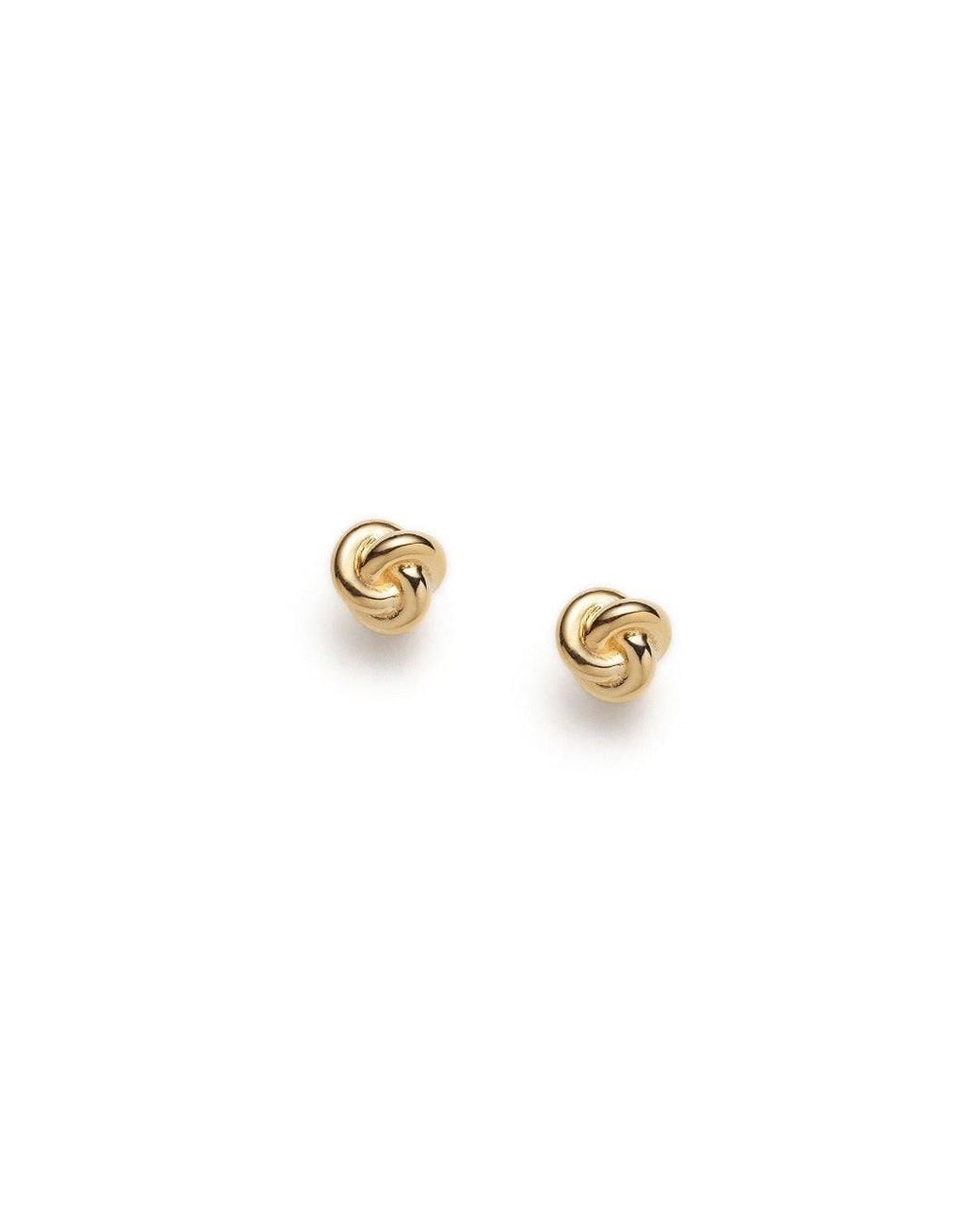 With Love Darling Metallic Knot Stud Earring