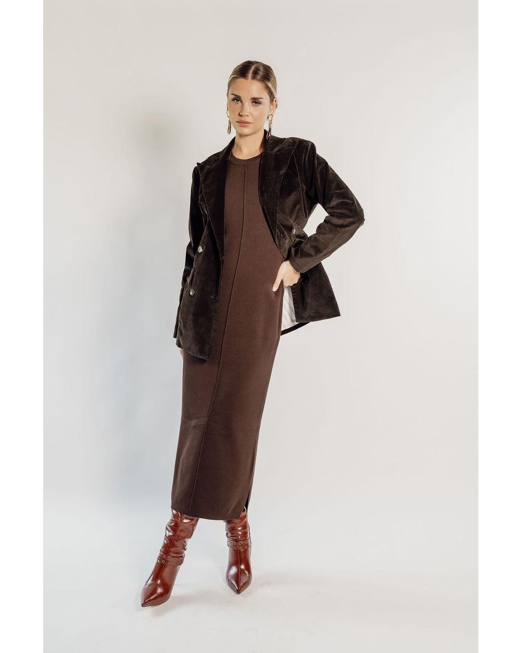 Rave on Trend Black Corduroy Blazer