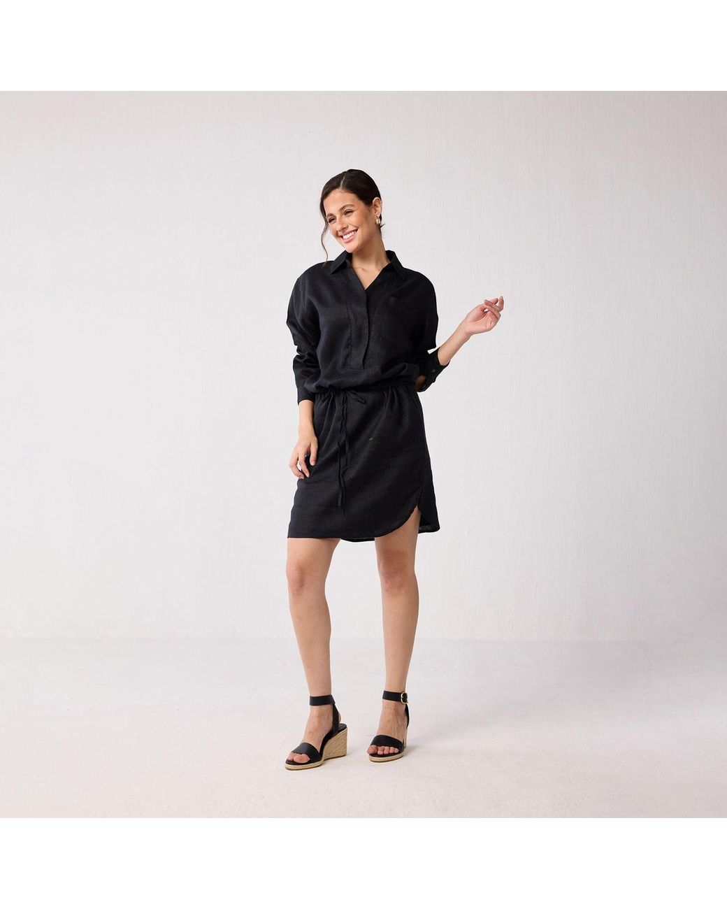 REISTOR Black Meet Be By The Cliff Dress