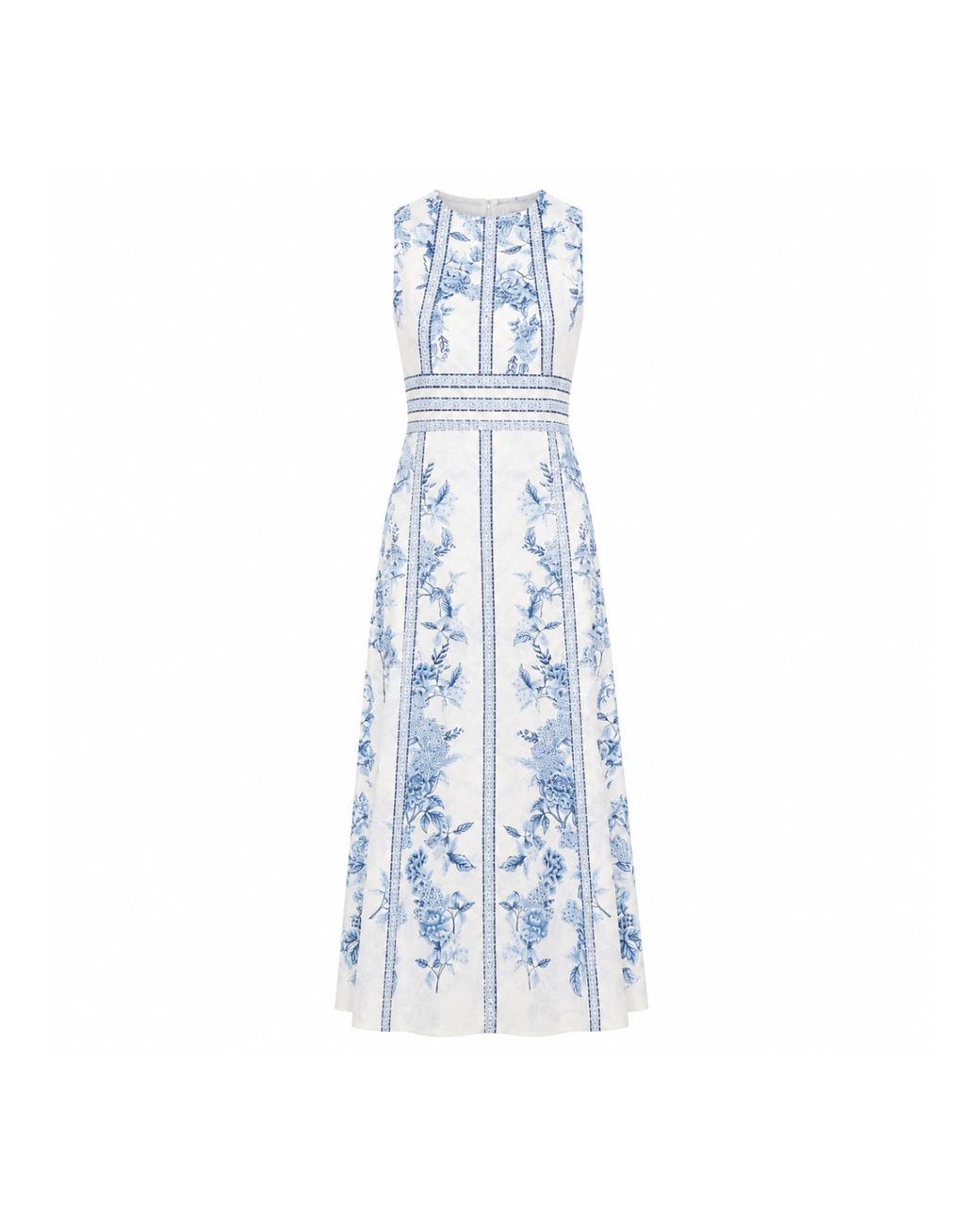 Raishma Blue Lina Floral Dress
