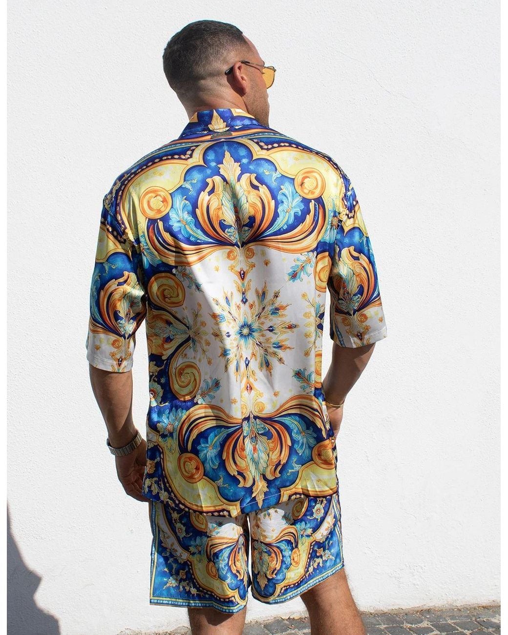 Hustle Blue Positano Swim Set for men