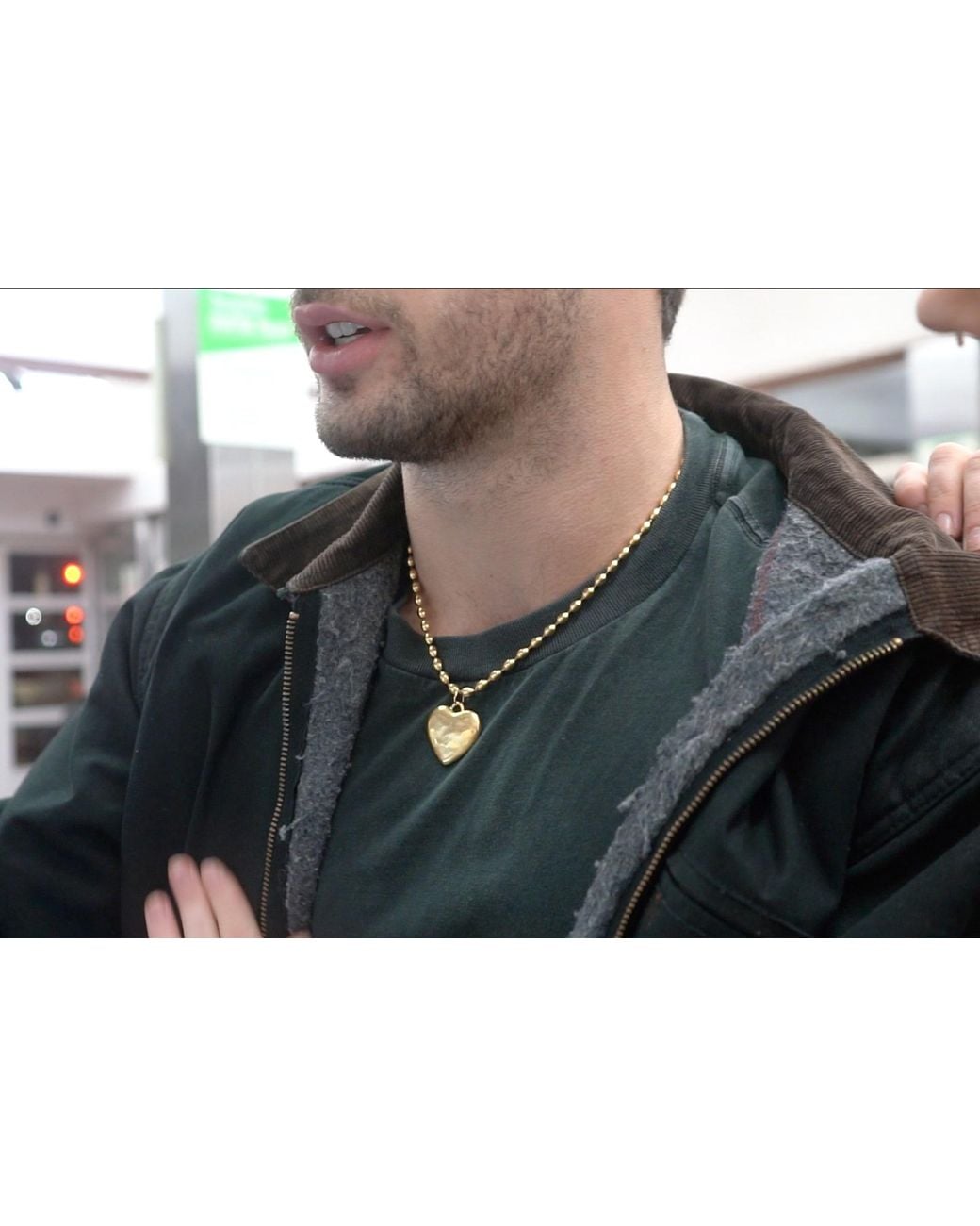 Sccollection Metallic Cara Heart Necklace