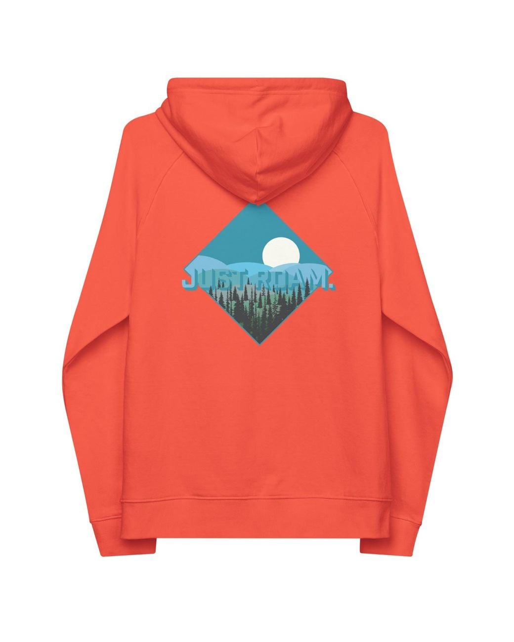 Anchor and Crew Red Burnt Just Roam. Seeker Organic Cotton Hoodie