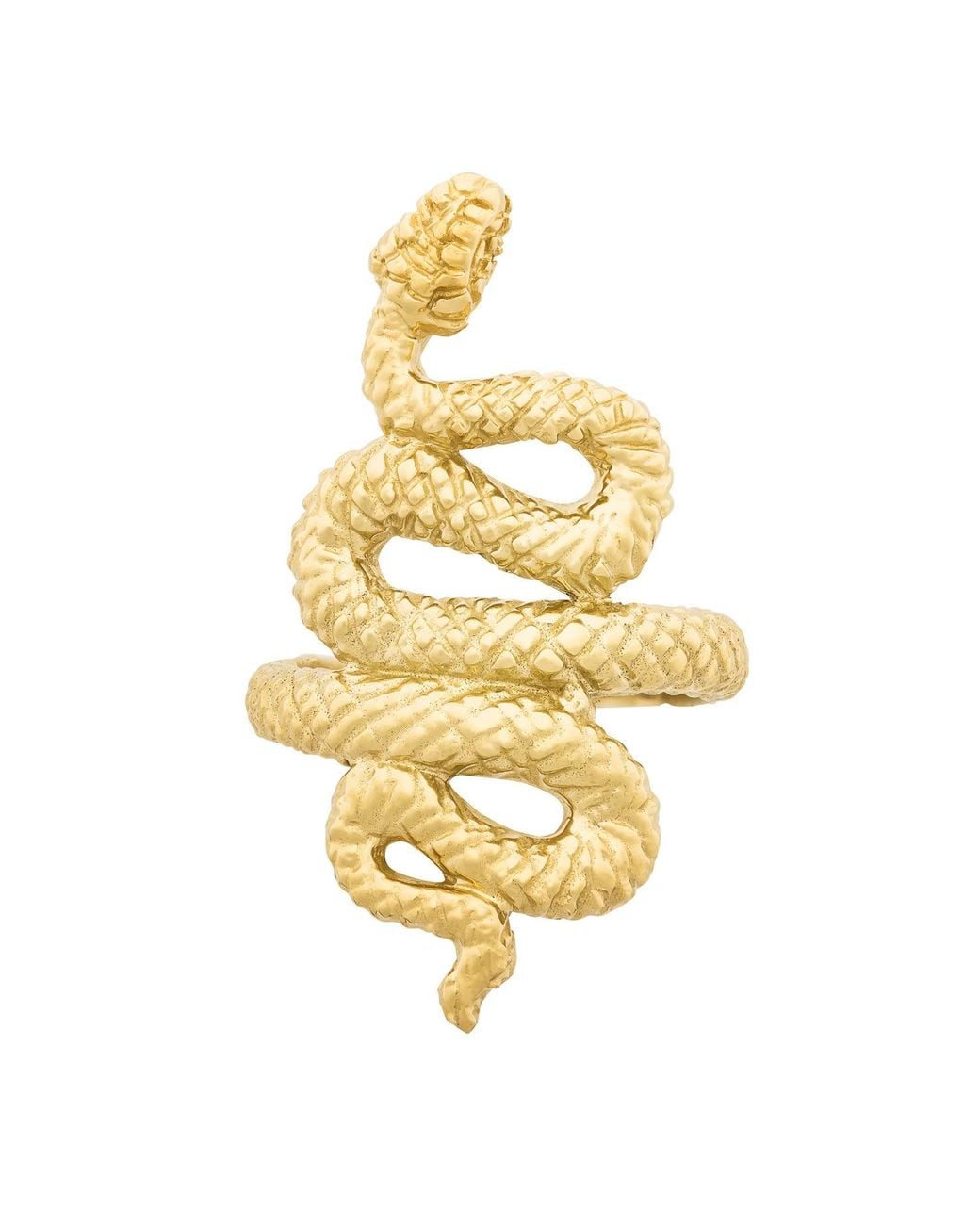 Zoe & Morgan Metallic Handcrafted Snake Ring in Recycled Sterling Silver