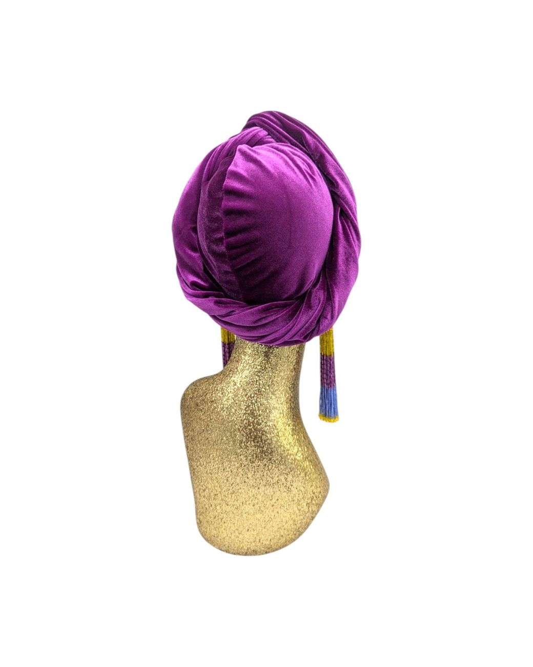 Julia Clancey Purple Plum Velour Luxe Turban