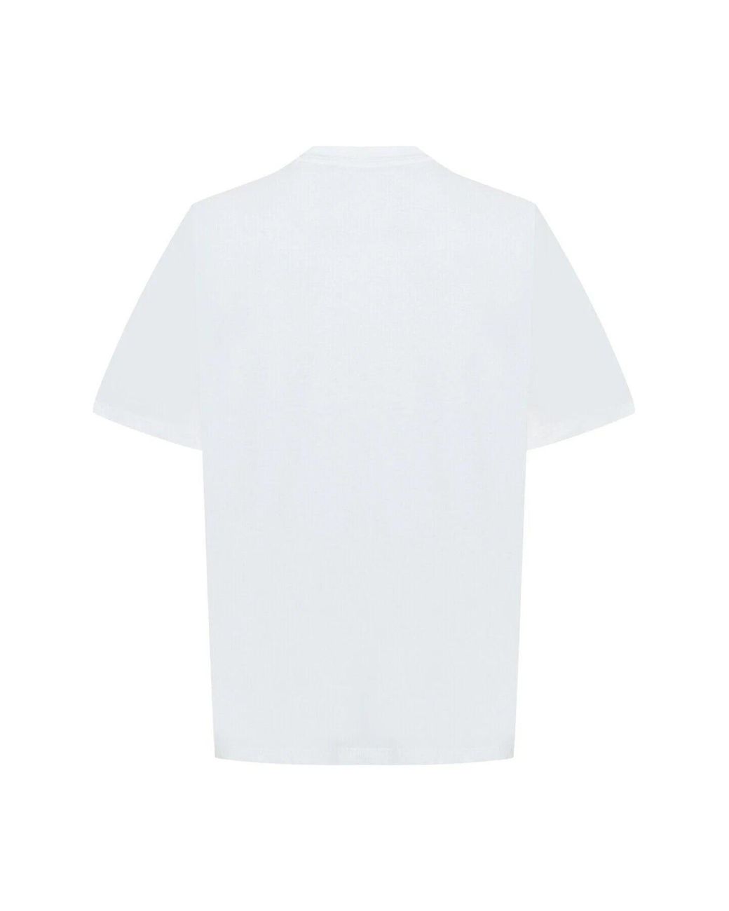 Exquise White Regular Oversized Embroidered Teagan Tee