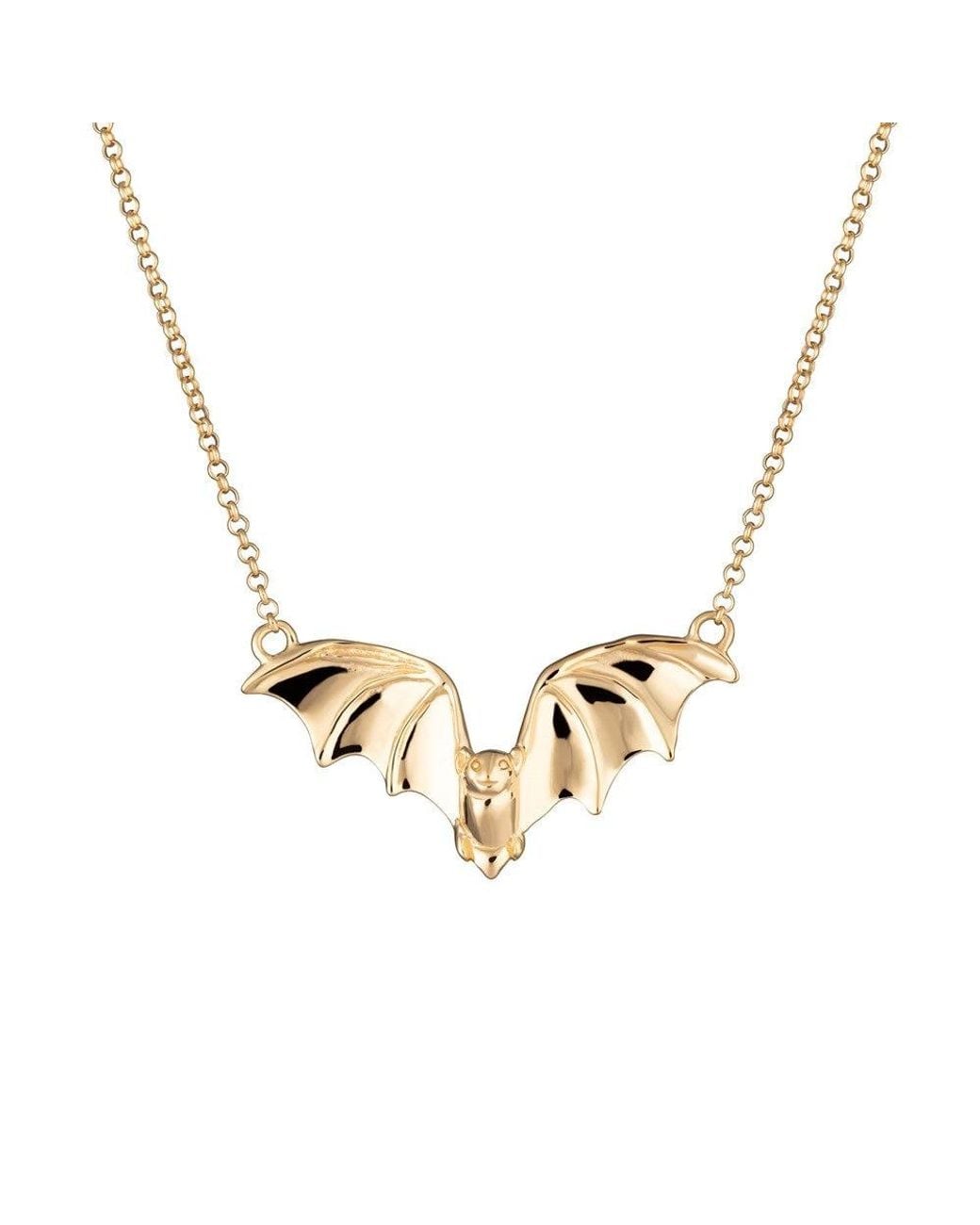 Scream Pretty Bat Necklace in Metallic | Lyst