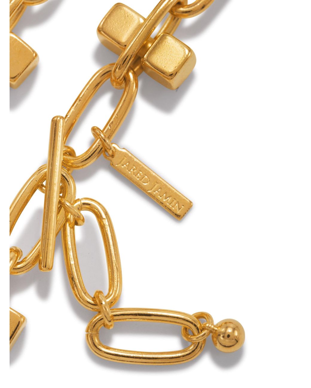 Jaredjamin Metallic Blockbuster Chain Collier Necklace