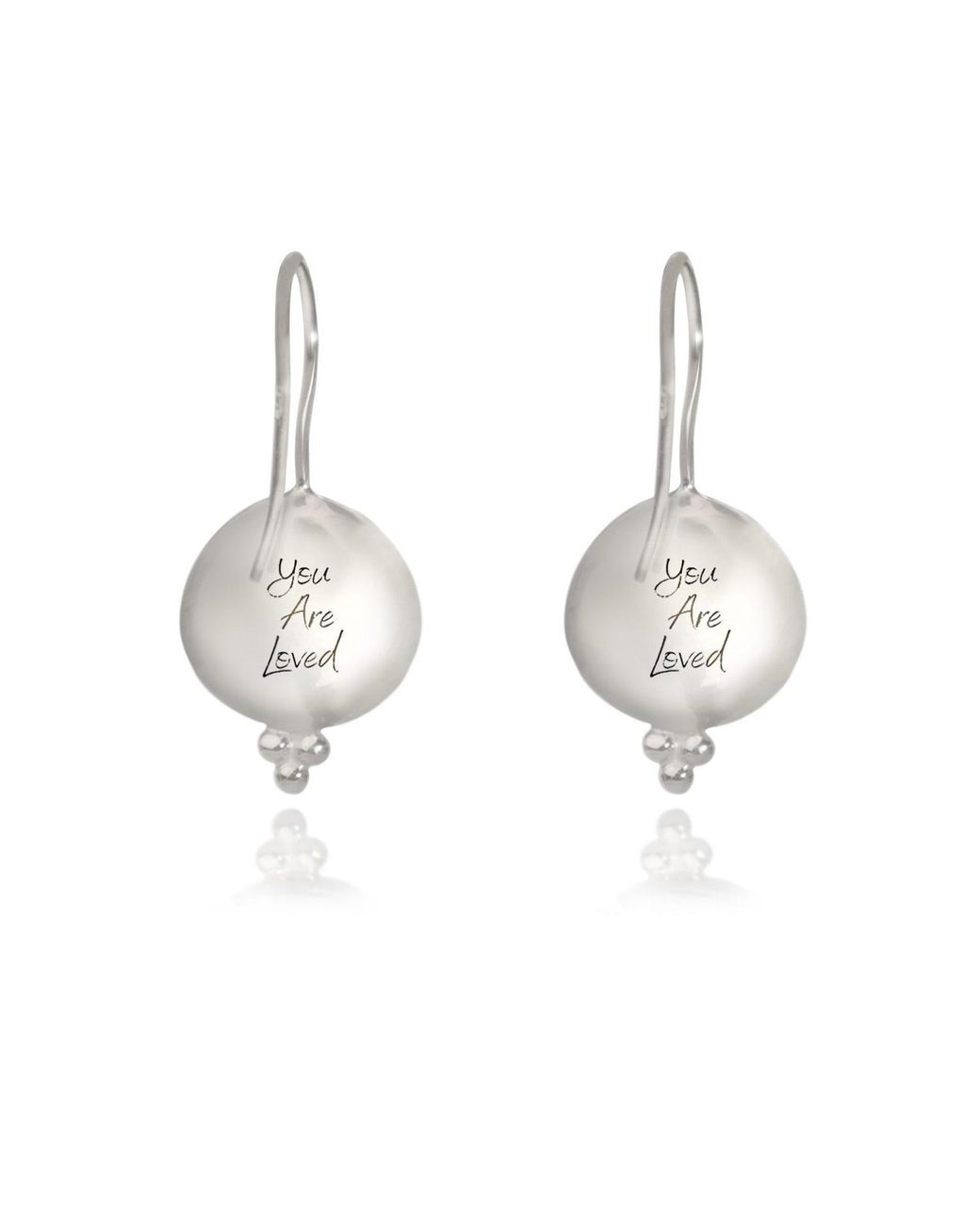 The Jewellery Store London Blue Labradorite 'You Are Loved' Hook Earrings