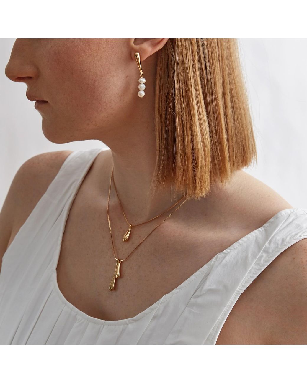 Biko Jewellery Metallic Droplet Pendant