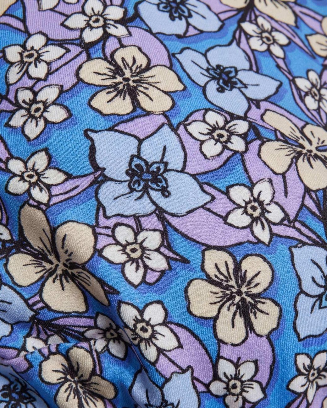 Lords of Harlech Blue Bonita Floral Field Bikini Bottom