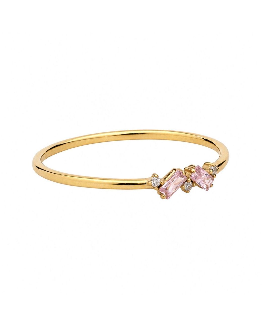 Belinda Jewelz Metallic Tourmaline Double Baguette Birthstone Ring