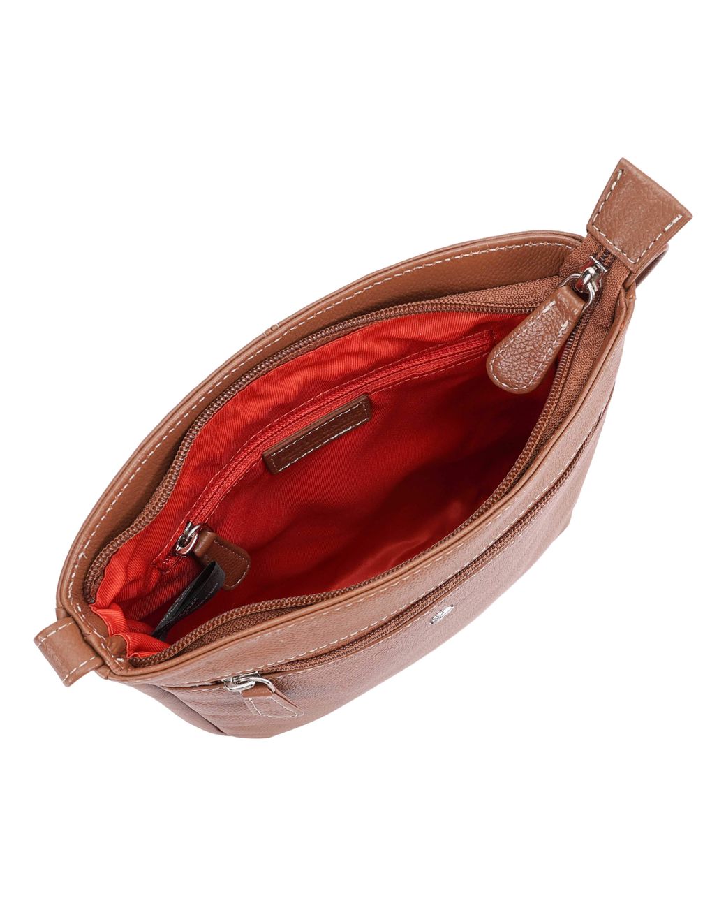 Lloyd Baker Brown Munnar Leather Crossbody