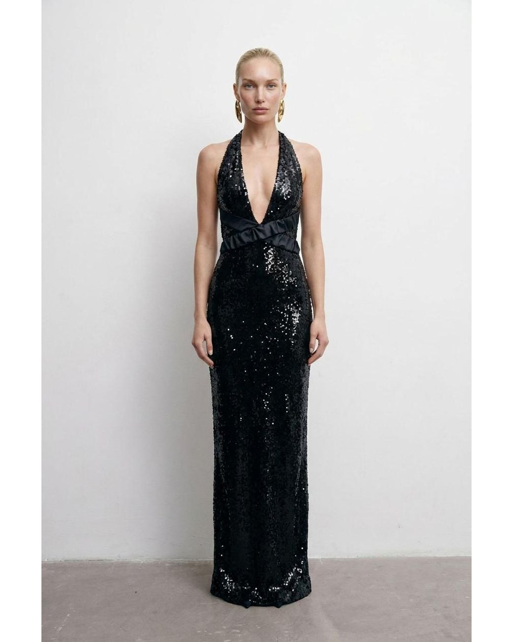 Room 24 Black Ornella Dress Sequin