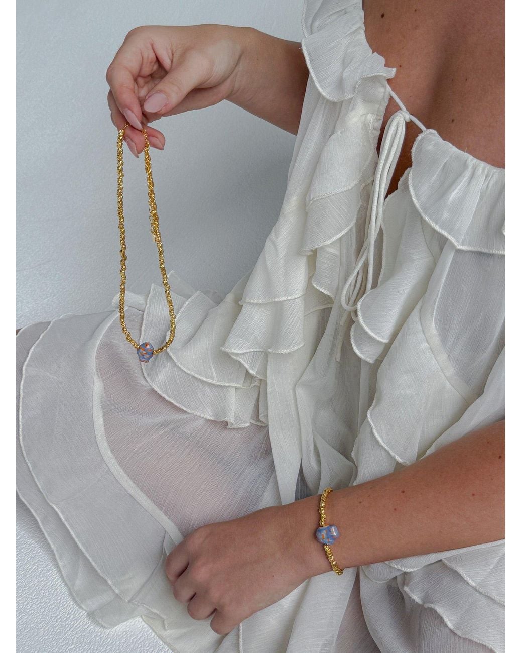 Amber Sceats Metallic Azurefin Fish Necklace