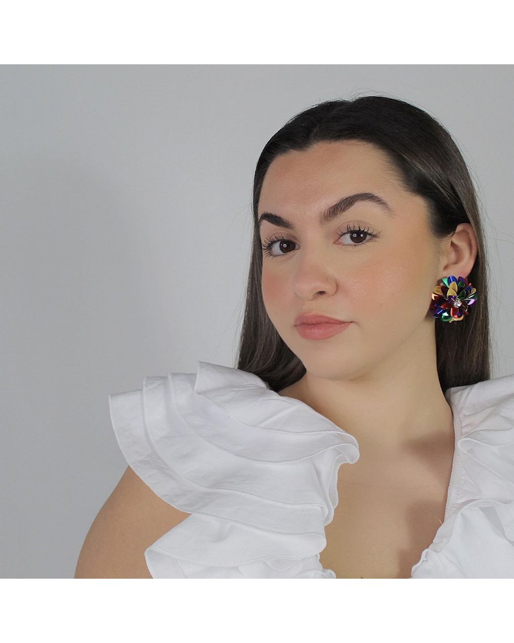 PINAR OZEVLAT Blue Blossom Studs