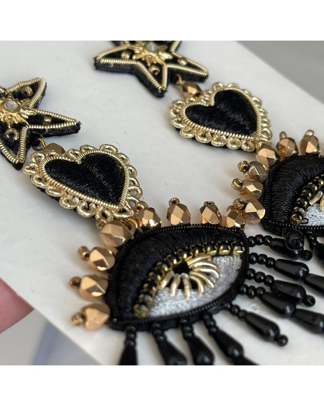VETKA Black Statement Dangle Earrings – Gilded Secret