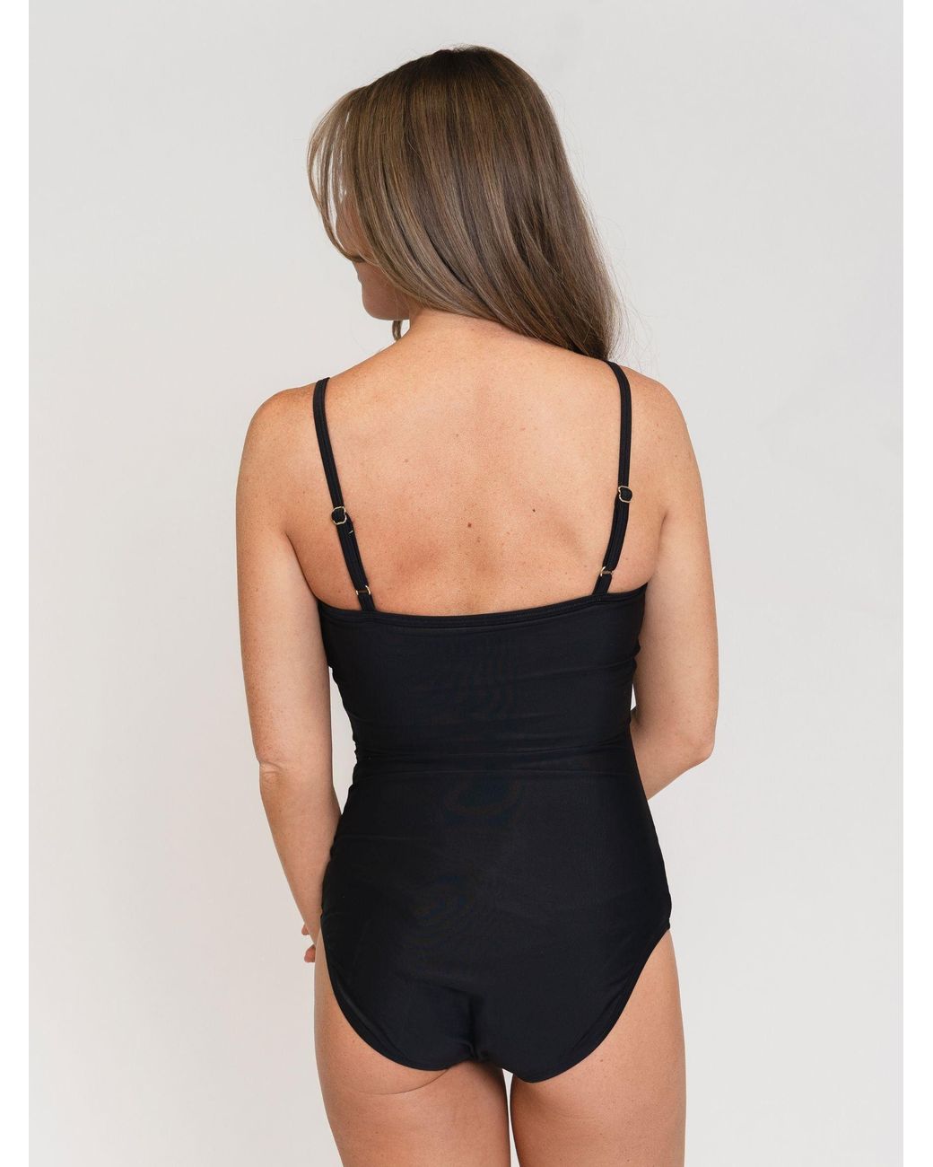 Lime Ricki Swimwear Black Tank One-Piece