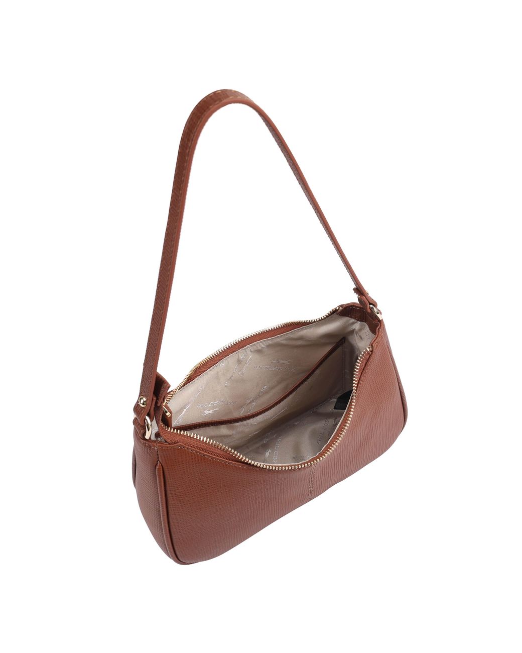 Paul Costelloe Brown Delphine Leather Shoulder Bag